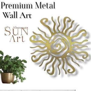 Abstract Sun NEW! Premium Metal Wall Art -